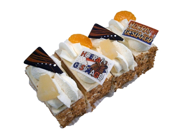 Receptie slagroomgebakje 7x4cm