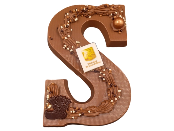 Chocoladeletter met logo